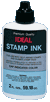 Accurate re-inking is a snap as replacement ink for self-inking stamps. A couple drops on the stamp pad allows thousands more impressions! Can be used on max/light and xstampers. 
 Black 2.oz bottle only </br> Rubberstampsandseals.com