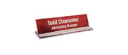 Flat Base Desk Signs