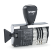 Trodat Classic Die Plate Daters have modern look and a sturdy metal frame encased in an ergonomic shell. Rubberstampsandseals.com
Trodat Dial-A-Phrase Dater 1117
