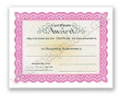 Certificate of Award 3460 "CA Series" Package of 100 comes in light red.