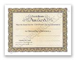Certificate of Award 445 "CA Series" Package of 100 comes in Gold-Bronze.