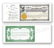 Small Stock Certificates w/stub	is available at Rubberstampsandseals.com 15 x 5 3/4 Stock Certificates w/ 4" stub