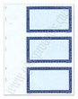 Small Border w/stub "6950 Series"	 comes in colors red, green and blue, visit Rubberstampsandseals.com for more8 1/2 x 11 - 3 up, Imprint Area 2 3/8 x 4 3/4