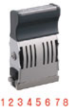 72011 - Pre-Inked Number Stamp - Red Ink - Numbers 1 thru 99999999 plus symbols. Numbers can be easily changed with a turn of the dial. Use red refill ink cartridge #22011.