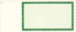 Medium Border w/stub "820 Series" comes in blue and green, visit Rubberstampsandseals.com