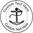 Anchor Embossing Seal. Choose your mount and view your custom text in a live preview. Find all your custom embossing needs at rubberstampsandseals.com