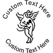 Angel-2 Embossing Seal. Choose your mount and view your custom text in a live preview. Find all your custom embossing needs at rubberstampsandseals.com