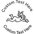 Angel-3 Embossing Seal. Choose your mount and view your custom text in a live preview. Find all your custom embossing needs at rubberstampsandseals.com