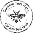 Bee-1 Embossing Seal. Choose your mount and view your custom text in a live preview. Find all your custom embossing needs at rubberstampsandseals.com