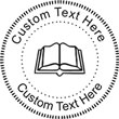 Book-1 Embossing Seal. Choose your mount and view your custom text in a live preview. Find all your custom embossing needs at rubberstampsandseals.com