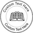 Book-2 Embossing Seal. Choose your mount and view your custom text in a live preview. Find all your custom embossing needs at rubberstampsandseals.com