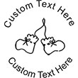 Booties Embossing Seal. Choose your mount and view your custom text in a live preview. Find all your custom embossing needs at rubberstampsandseals.com