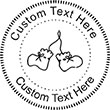 Booties Embossing Seal. Choose your mount and view your custom text in a live preview. Find all your custom embossing needs at rubberstampsandseals.com