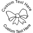 Bow Embossing Seal. Choose your mount and view your custom text in a live preview. Find all your custom embossing needs at rubberstampsandseals.com