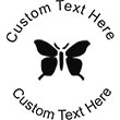 Butterfly Embossing Seal. Choose your mount and view your custom text in a live preview. Find all your custom embossing needs at rubberstampsandseals.com