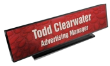 CDSD28 - Contemporary Desk Sign Digital with Square Corners with Holder 2" x 8"