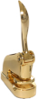 Gold Cast Corporate Desk Seal	 is used  with our engraved metal dye for long lasting impressions, Rubberstampsandseals.com for more
