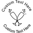 Champagne Embossing Seal. Choose your mount and view your custom text in a live preview. Find all your custom embossing needs at rubberstampsandseals.com