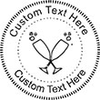 Champagne Embossing Seal. Choose your mount and view your custom text in a live preview. Find all your custom embossing needs at rubberstampsandseals.com