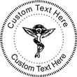 Chiropractor Embossing Seal. Choose your mount and view your custom text in a live preview. Find all your custom embossing needs at rubberstampsandseals.com
