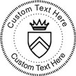 Crest Embossing Seal. Choose your mount and view your custom text in a live preview. Find all your custom embossing needs at rubberstampsandseals.com