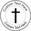 Cross-1 Embossing Seal. Choose your mount and view your custom text in a live preview. Find all your custom embossing needs at rubberstampsandseals.com