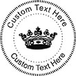 Crown-3 Embossing Seal. Choose your mount and view your custom text in a live preview. Find all your custom embossing needs at rubberstampsandseals.com