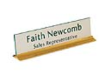 DCB210 - Desk Counter Bar Engraved Sign with Holder 2" x  10"