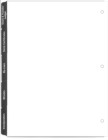 Dividers (5 Section) is a White Divider with black tab and wording printed in white, Rubberstampsandseals.com