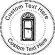 Door-1 Embossing Seal. Choose your mount and view your custom text in a live preview. Find all your custom embossing needs at rubberstampsandseals.com
