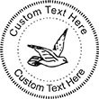 Dove-1 Embossing Seal. Choose your mount and view your custom text in a live preview. Find all your custom embossing needs at rubberstampsandseals.com