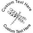 Dragonfly Embossing Seal. Choose your mount and view your custom text in a live preview. Find all your custom embossing needs at rubberstampsandseals.com