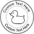 Duck Embossing Seal. Choose your mount and view your custom text in a live preview. Find all your custom embossing needs at rubberstampsandseals.com