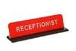 FBDV210 - Flat Base Desk Engraved Sign with Holder 2" x 10"