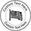 Flag Embossing Seal. Choose your mount and view your custom text in a live preview. Find all your custom embossing needs at rubberstampsandseals.com