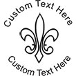 Fleur Embossing Seal. Choose your mount and view your custom text in a live preview. Find all your custom embossing needs at rubberstampsandseals.com