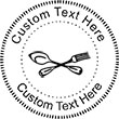 Forkspoon Embossing Seal. Choose your mount and view your custom text in a live preview. Find all your custom embossing needs at rubberstampsandseals.com