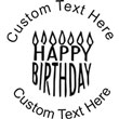 HAPPYBDY Embossing Seal. Choose your mount and view your custom text in a live preview. Find all your custom embossing needs at rubberstampsandseals.com