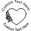 Heart-3 Embossing Seal. Choose your mount and view your custom text in a live preview. Find all your custom embossing needs at rubberstampsandseals.com