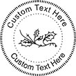 Holly Embossing Seal. Choose your mount and view your custom text in a live preview. Find all your custom embossing needs at rubberstampsandseals.com