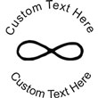 Infinity Embossing Seal. Choose your mount and view your custom text in a live preview. Find all your custom embossing needs at rubberstampsandseals.com
