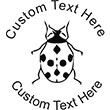 Ladybug Embossing Seal. Choose your mount and view your custom text in a live preview. Find all your custom embossing needs at rubberstampsandseals.com