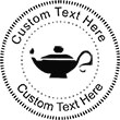 Lamp-1 Embossing Seal. Choose your mount and view your custom text in a live preview. Find all your custom embossing needs at rubberstampsandseals.com