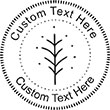 Leaf-1 Embossing Seal. Choose your mount and view your custom text in a live preview. Find all your custom embossing needs at rubberstampsandseals.com