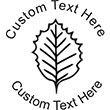 Leaf-2 Embossing Seal. Choose your mount and view your custom text in a live preview. Find all your custom embossing needs at rubberstampsandseals.com