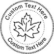 Leaf-3 Embossing Seal. Choose your mount and view your custom text in a live preview. Find all your custom embossing needs at rubberstampsandseals.com
