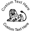 Lion-3 Embossing Seal. Choose your mount and view your custom text in a live preview. Find all your custom embossing needs at rubberstampsandseals.com