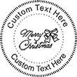 MERRYXMAS Embossing Seal. Choose your mount and view your custom text in a live preview. Find all your custom embossing needs at rubberstampsandseals.com