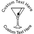 Martini Embossing Seal. Choose your mount and view your custom text in a live preview. Find all your custom embossing needs at rubberstampsandseals.com