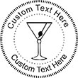 Martini Embossing Seal. Choose your mount and view your custom text in a live preview. Find all your custom embossing needs at rubberstampsandseals.com
